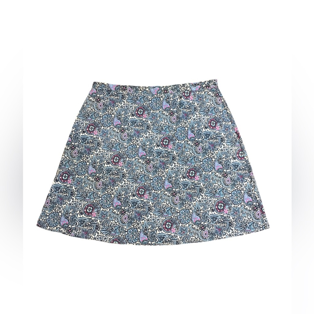 Talbots Blue Paisley Skirt Size 3 X EUC